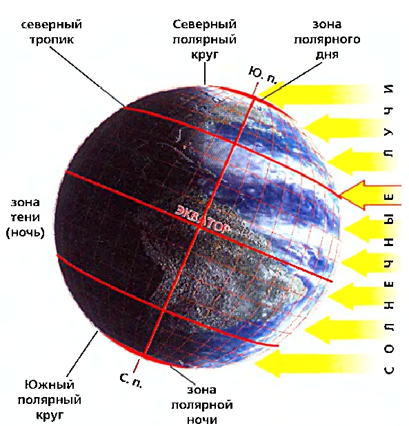 Карта солнечной тени